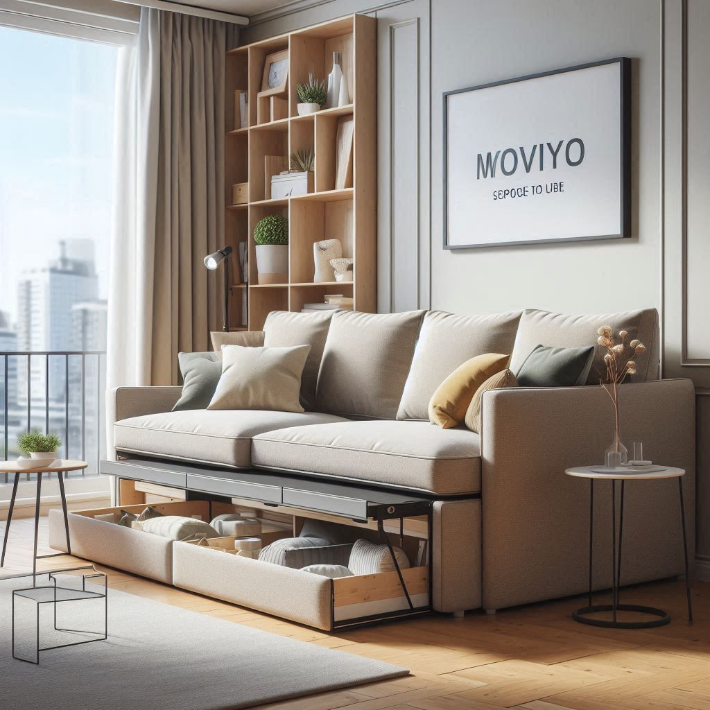 8. Sofa with Built-In Storage for Practicality