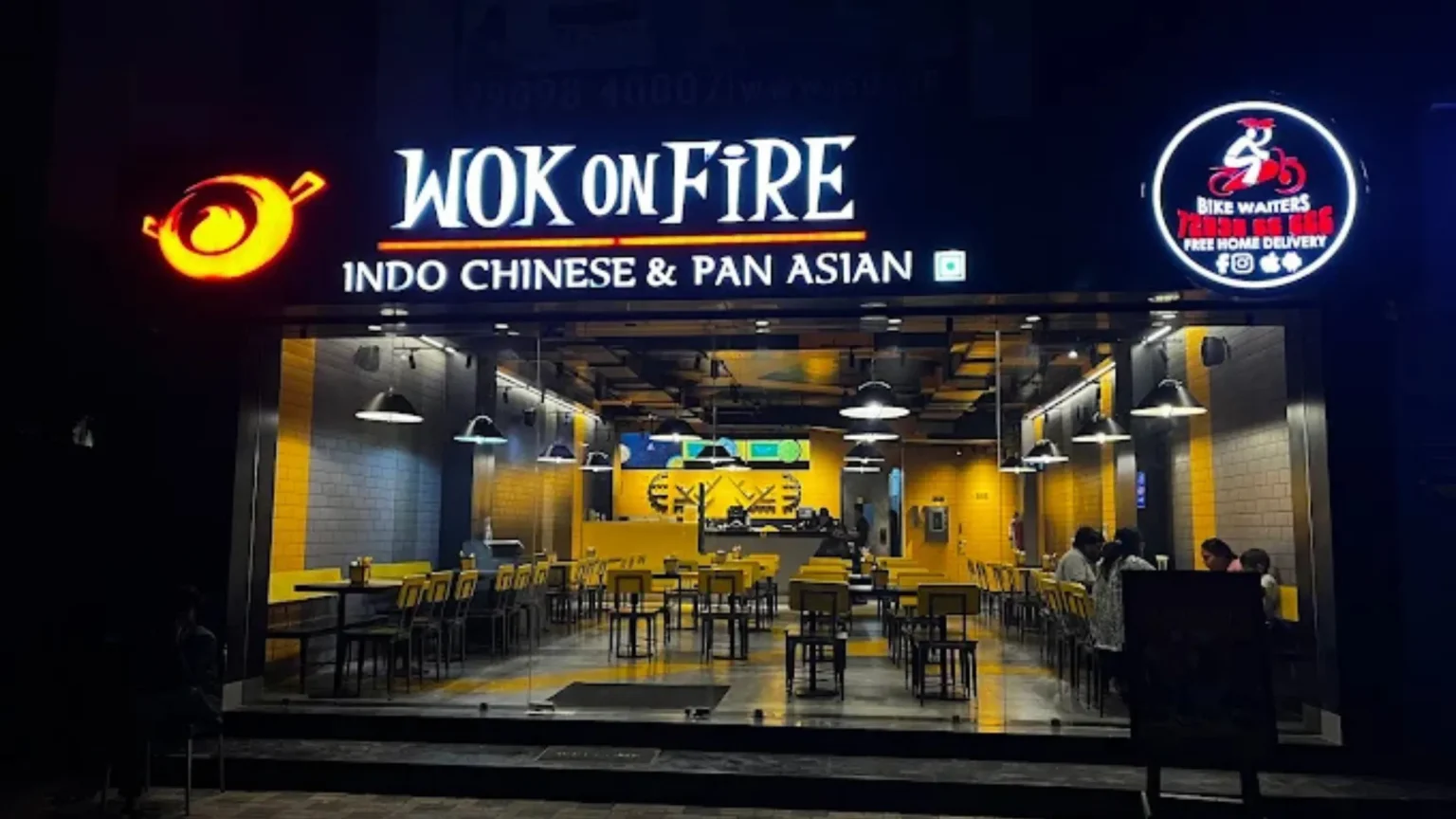 wok on fire