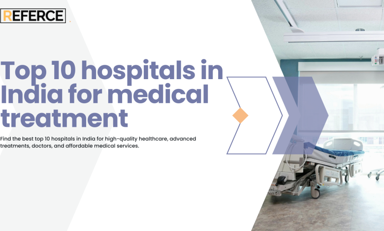 Top 10 hospitals in India for medical treatment showing a modern hospital room, patient bed, and healthcare equipment highlighting advanced and affordable healthcare services.