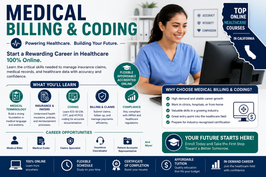 Top Online Healthcare Courses In California...