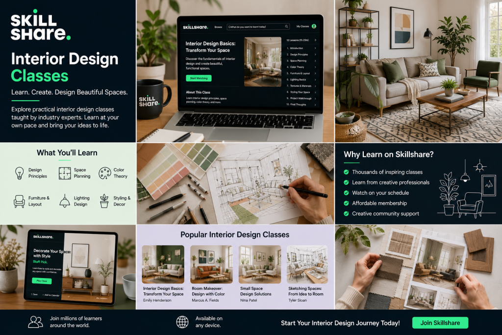 Skillshare Interior Design Classes
