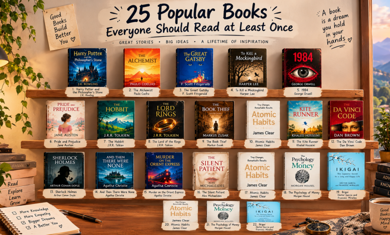 25 Popular Books Everyone Should Read at Least Once